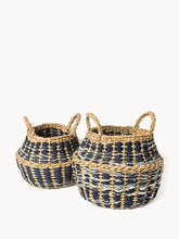 Load image into Gallery viewer, Daya Denim Foldable Basket