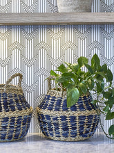 Load image into Gallery viewer, Daya Denim Foldable Basket