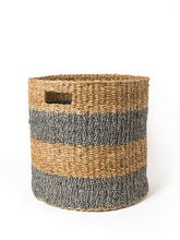 Load image into Gallery viewer, Savar Hamper Basket with Handle - Black