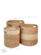 Load image into Gallery viewer, Savar Hamper Basket with Handle - Natural