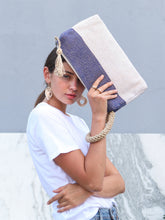 Load image into Gallery viewer, Block A Clutch - Blue