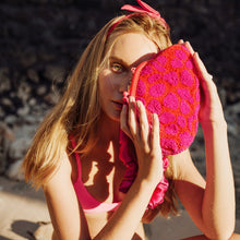 Load image into Gallery viewer, ARNOLDI JEAN Hand-beaded Clutch, in Red & Pink (Pre-order)