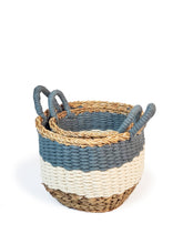 Load image into Gallery viewer, Ula Stripe Basket - Blue
